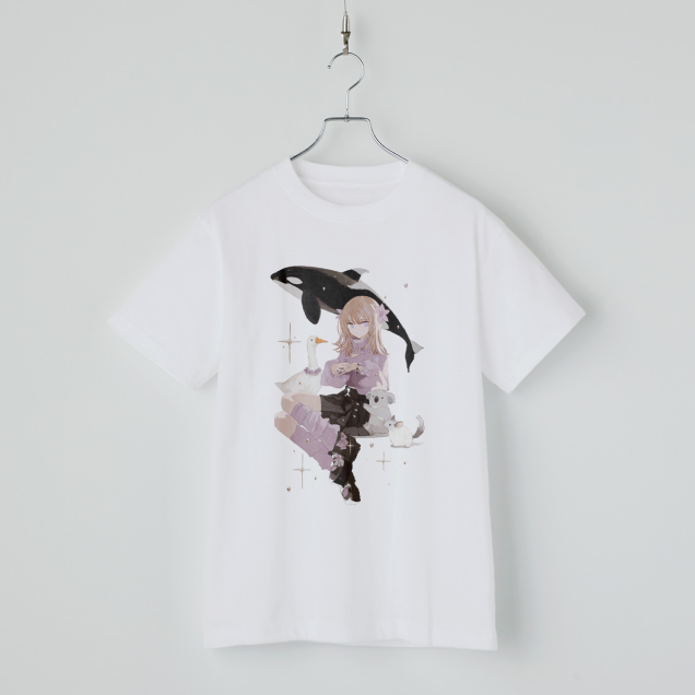 女の子イラスト_Tシャツ表